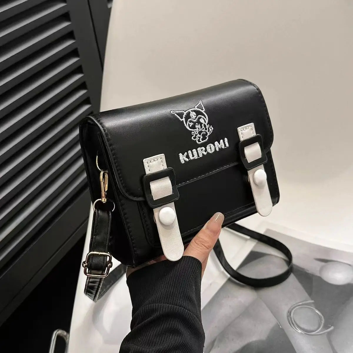 PU Handbag - Hello Kitty & Cinnamoroll Fashionable Crossbody Bag, Kawaii Outdoor Shoulder Bag, Ideal Gift