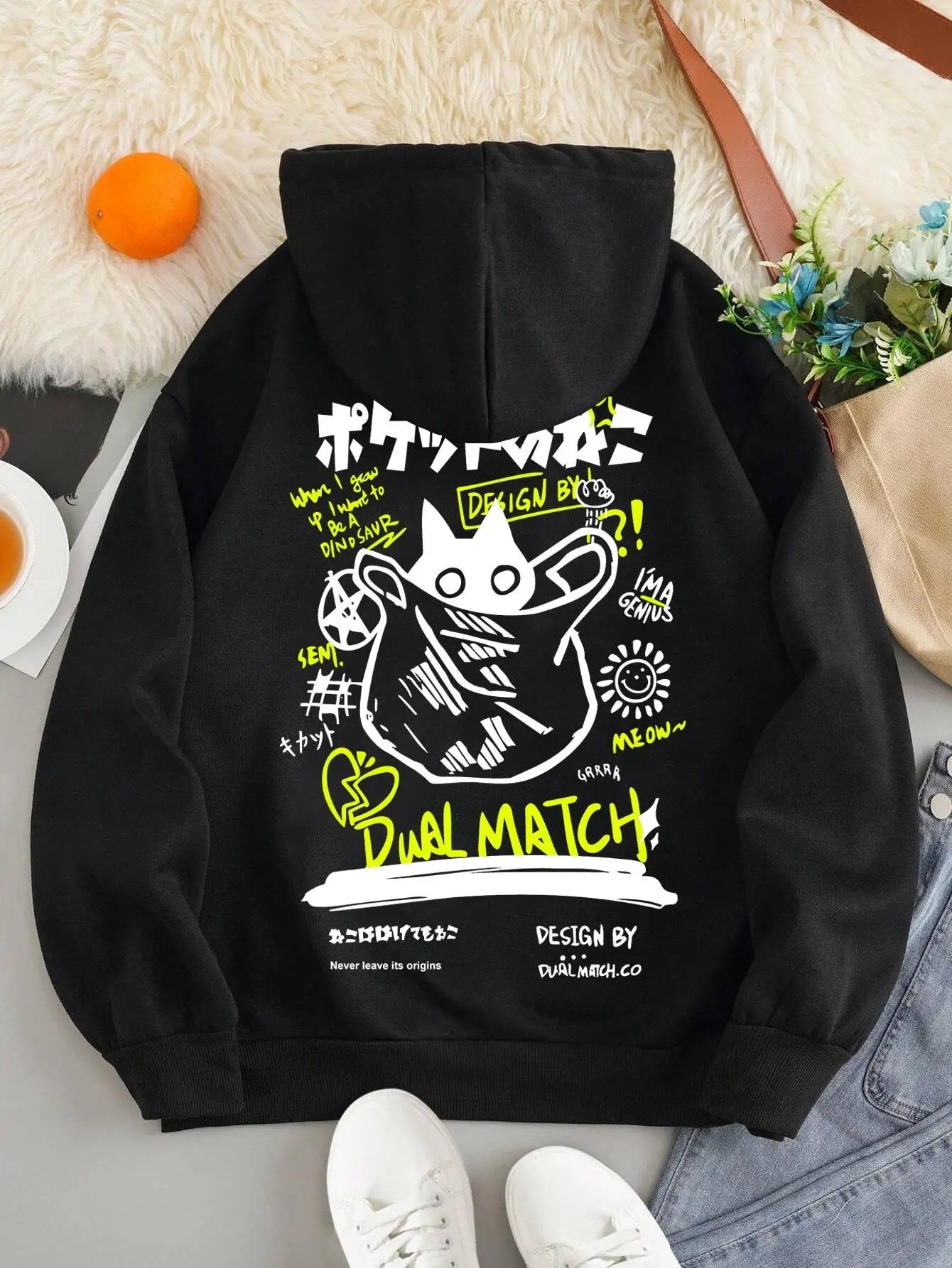 Cotton American Hiphop Fashion Brand Sweater Female Autumn And Winter Loose Korean Ins