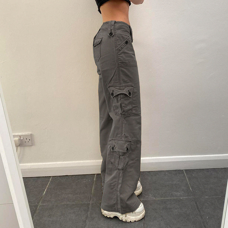 Hot Girl Fried Street Lige Casual Bukser Amerikansk Stil