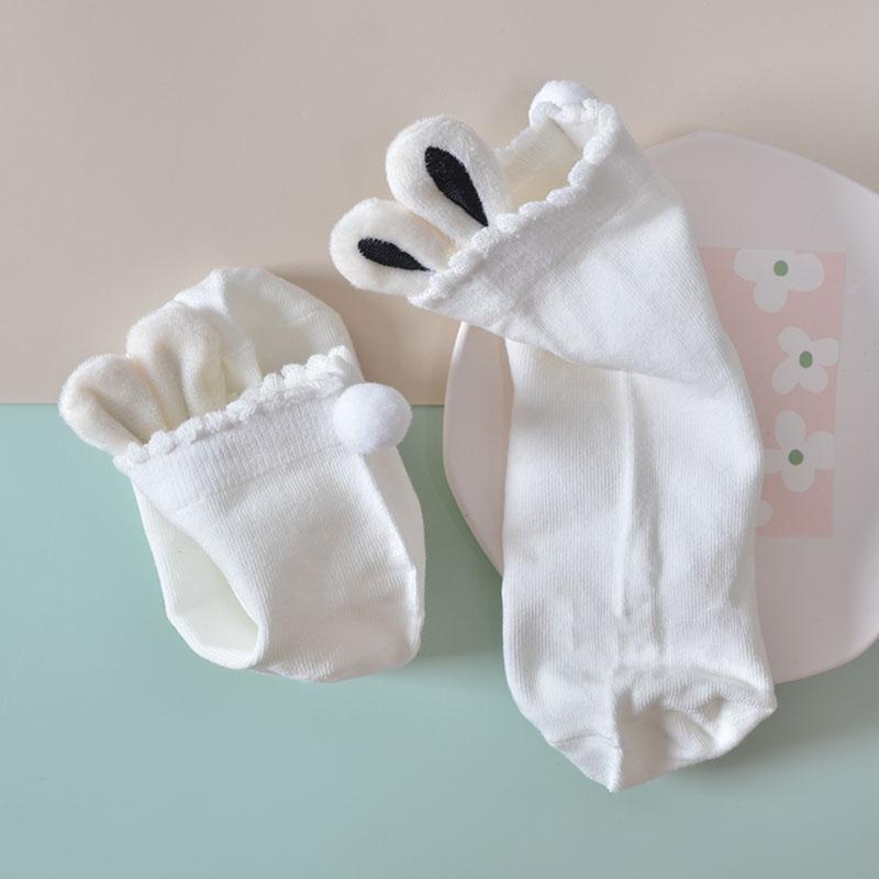 Japanese Cute Women's Solid Color Cotton Socks