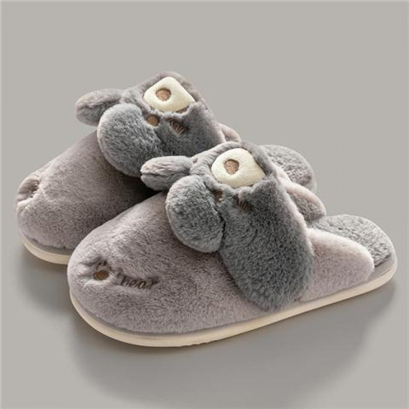 Cute Rabbit Couple Home Confinement Indoor Mute Warm Cotton Shoes
