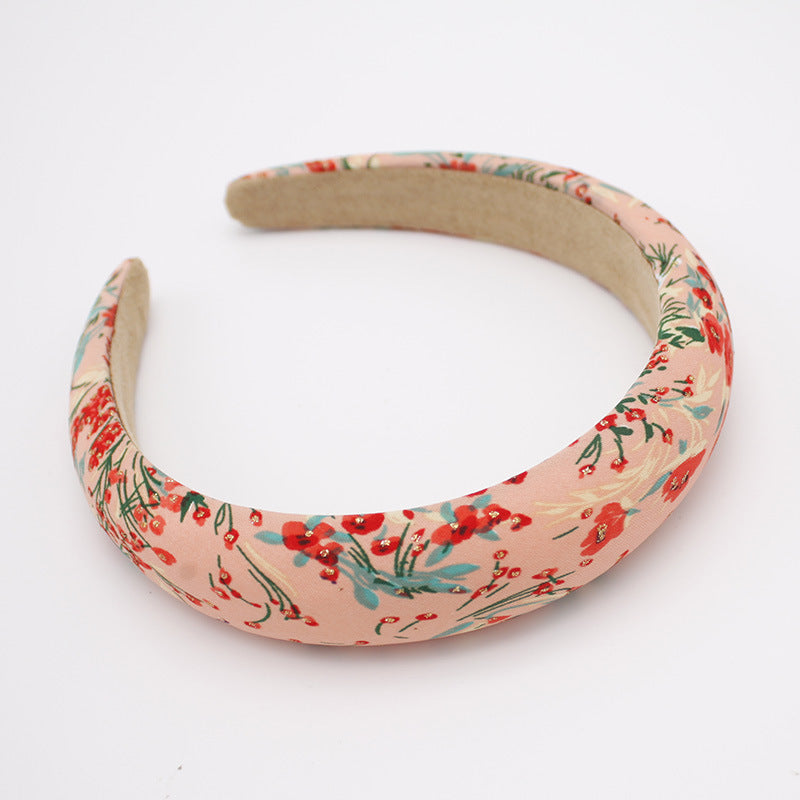 European And American Pu Leather Thickened Sponge Headband