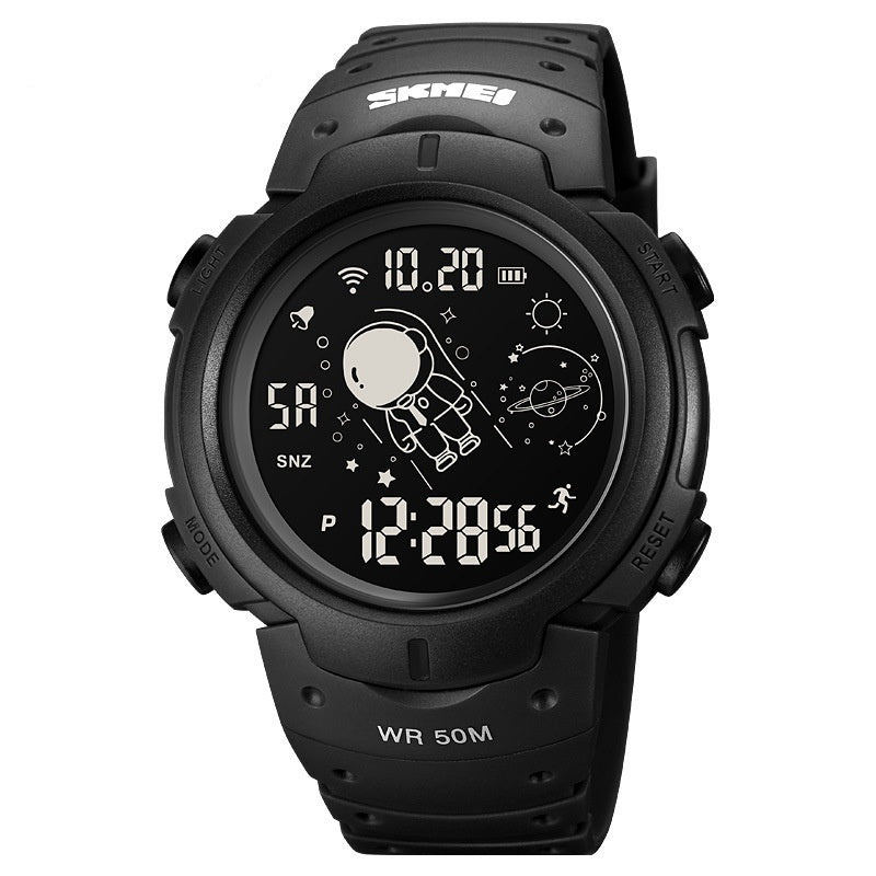 Multifunctional Spaceman Middle School Student Electronic Sports Watch