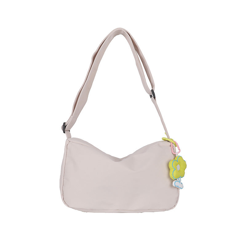 Moderigtig Nylon One Shoulder Ny Enkel Casual Crossbody Taske til Kvinder