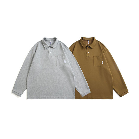 Long Sleeve Polo Shirt Day Trend Cityboy Men's Top