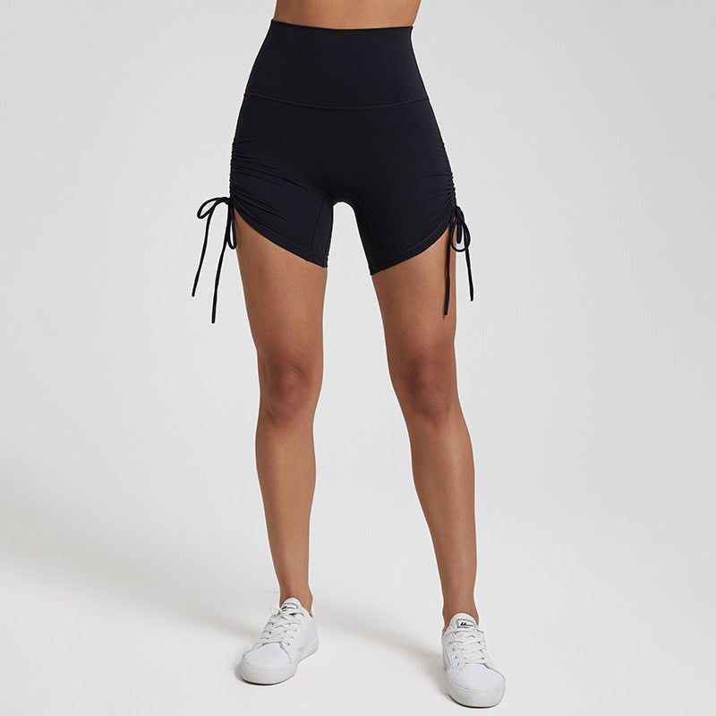 Sports Shorts Women's Drawstring Adjustable High Waist