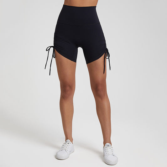 Sports Shorts Women's Drawstring Adjustable High Waist
