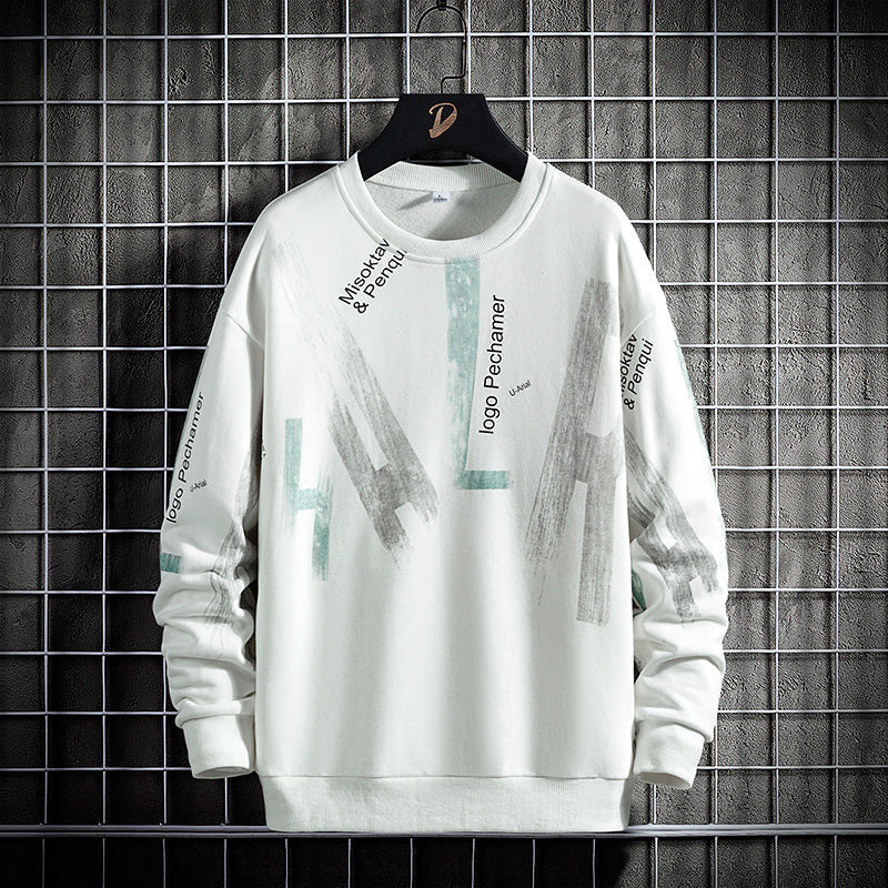 Men's All Match Printed Long Sleeve Sweatshirt