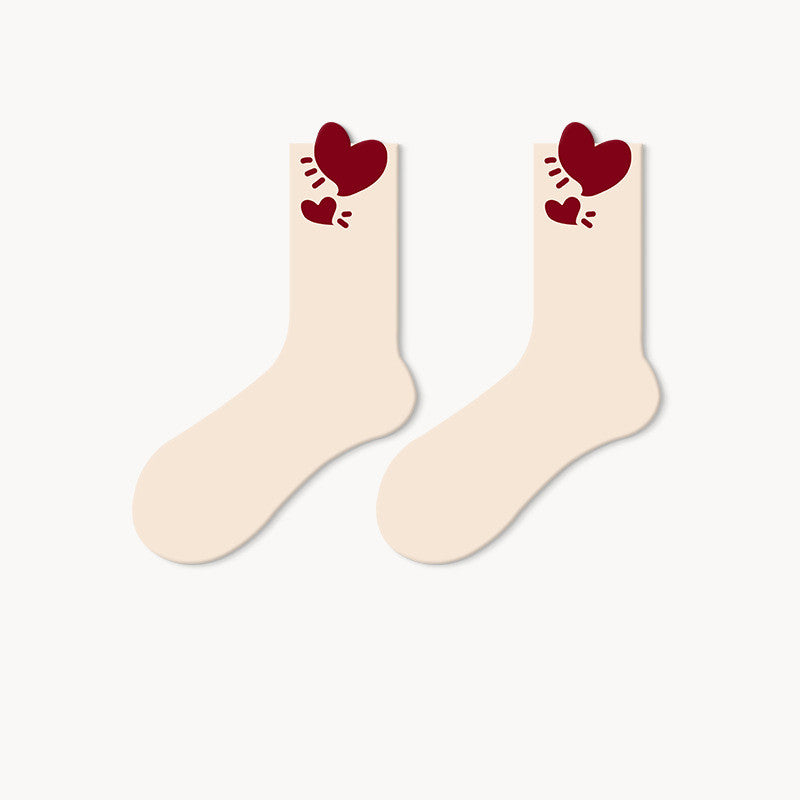 Japanese Lovely Flower Breathable Tube Socks