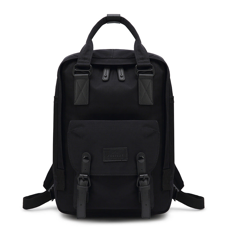 Solid Color Mommy Student Schoolbag Backpack