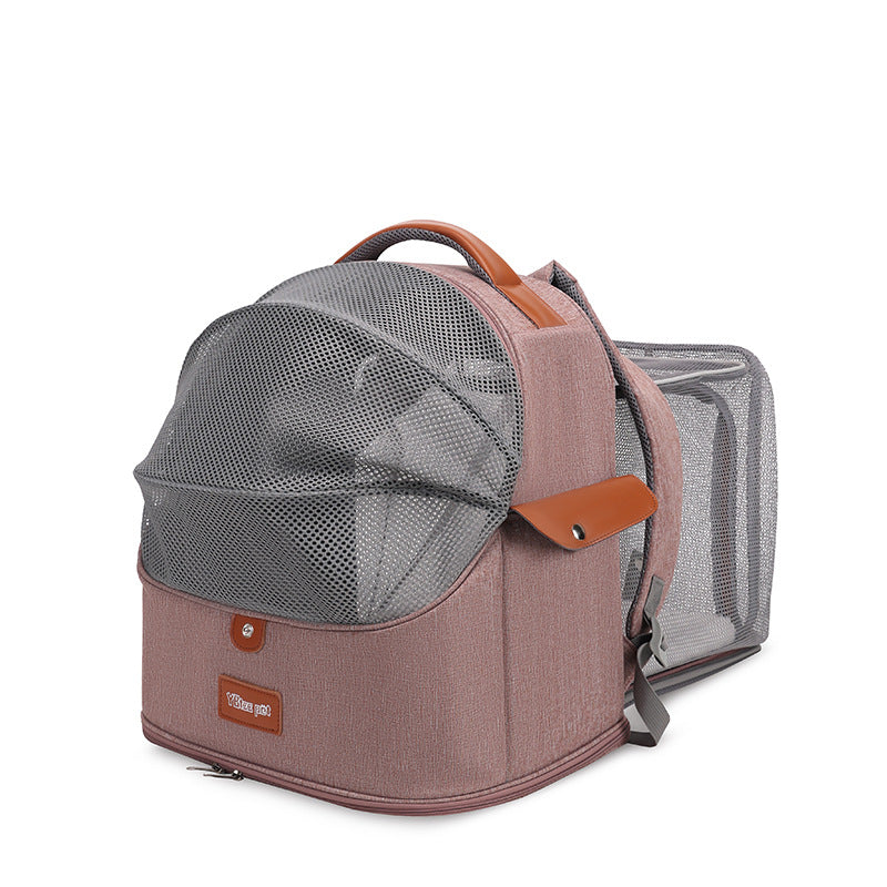 Portable Breathable Cat Backpack Large Capacity Expandable