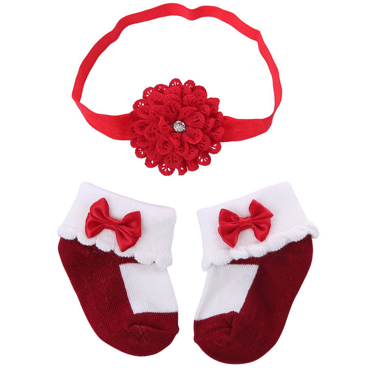 Female Bow Baby Socks Cute Princess