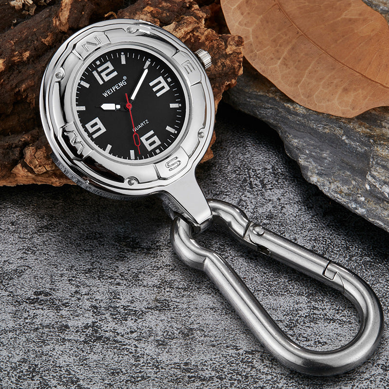 Men's Fashion Simple Multifunctional Climbing Button Carabiner Watch