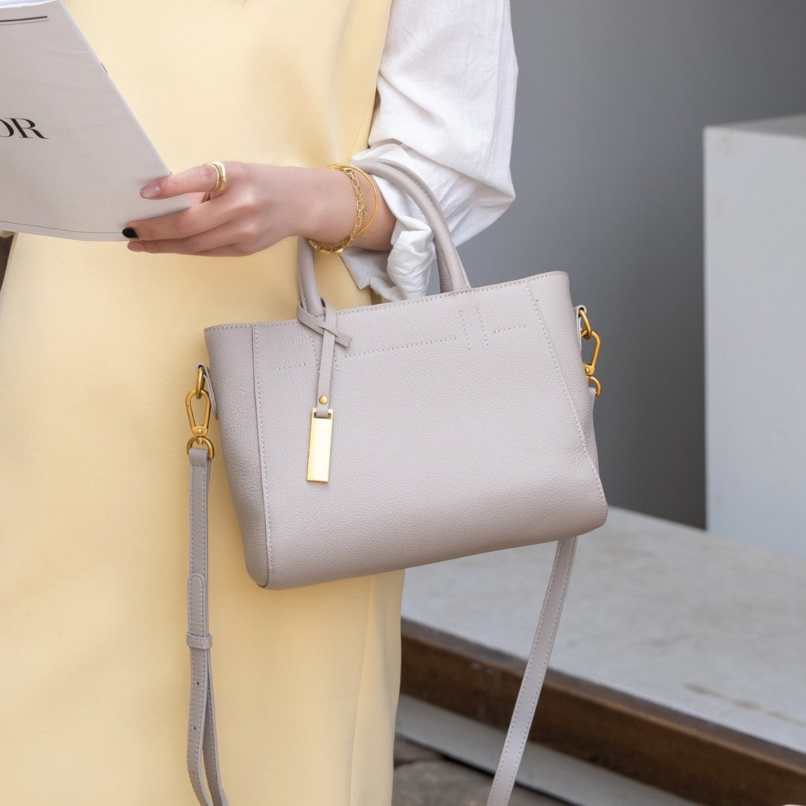 New Portable Fashion Genuine Leather Women Bag
