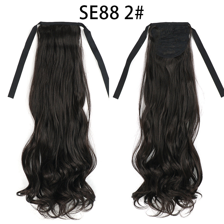 Bow Tie Strap Long Chemical Fiber High Temperature Silk Wig