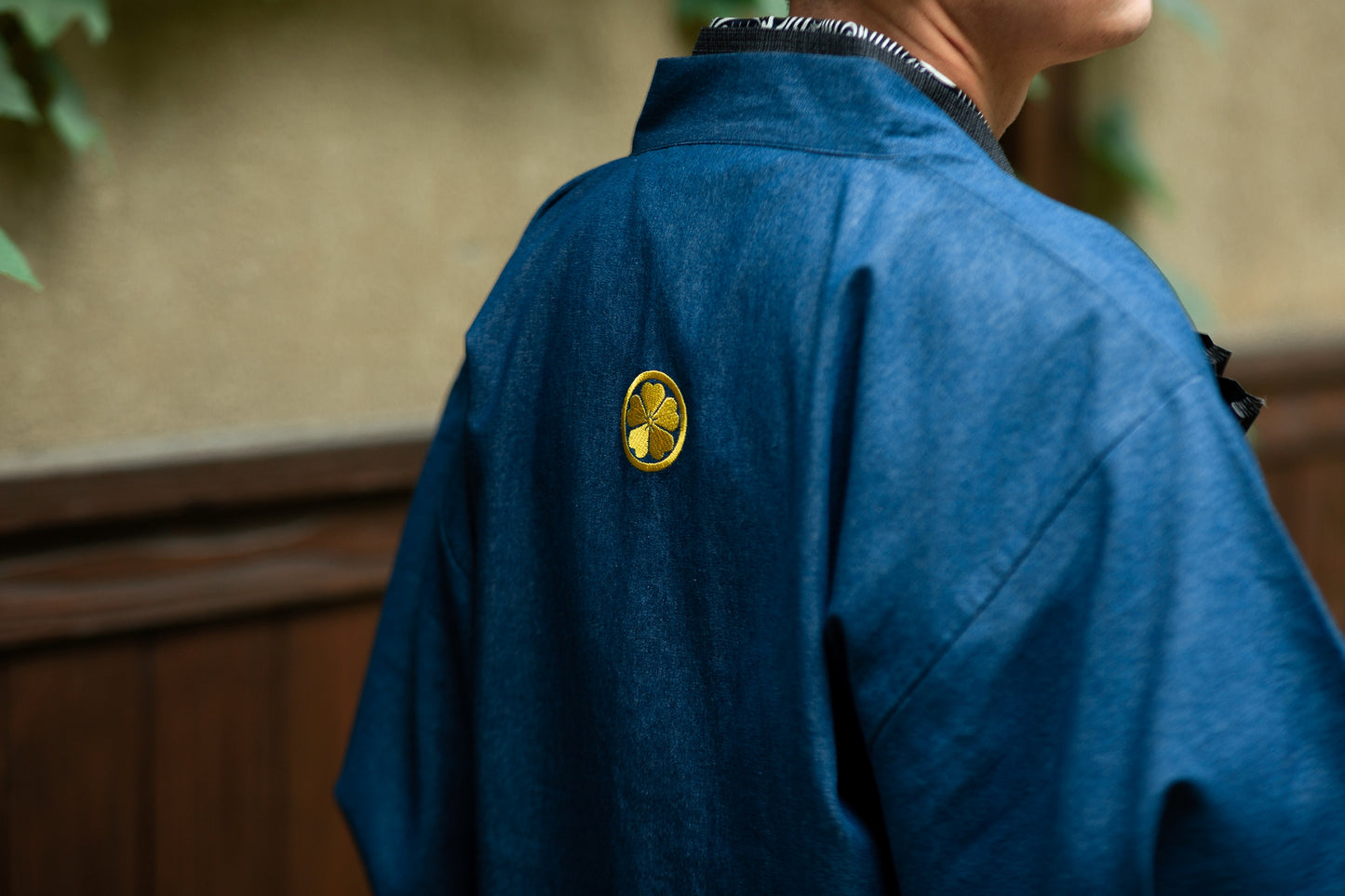 Japanese Kimono Jacket For Men, Haori With Embroidery, Samurai Outerwear, Pure Cotton Belted Coat With Lining, Japanese Novelty Clothing