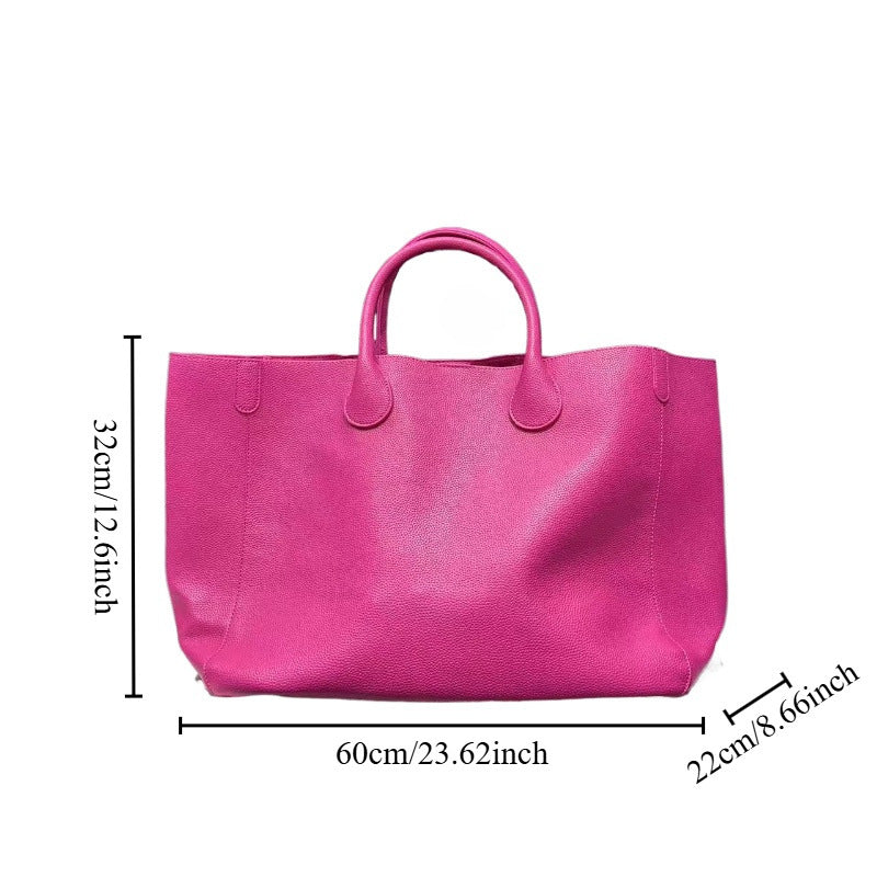 Ladies' Fashion Soft Leather Tote Bag