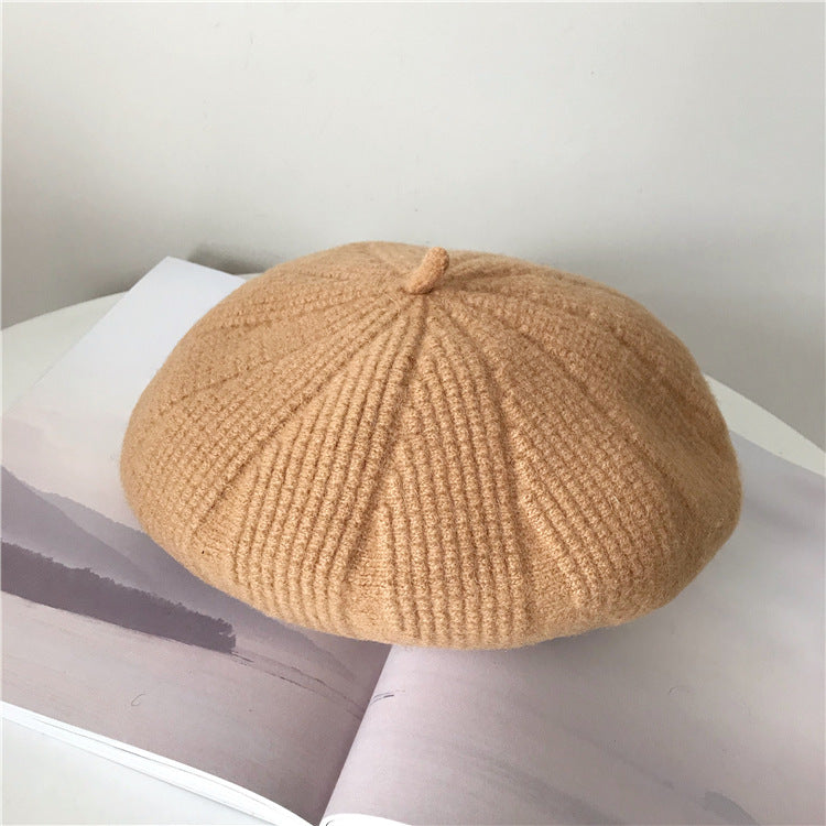 Women's Korean Style Autumn And Winter Woolen Beret