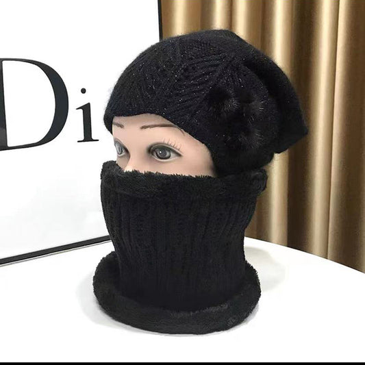 Lady's Velvet Thickened Thermal Beret