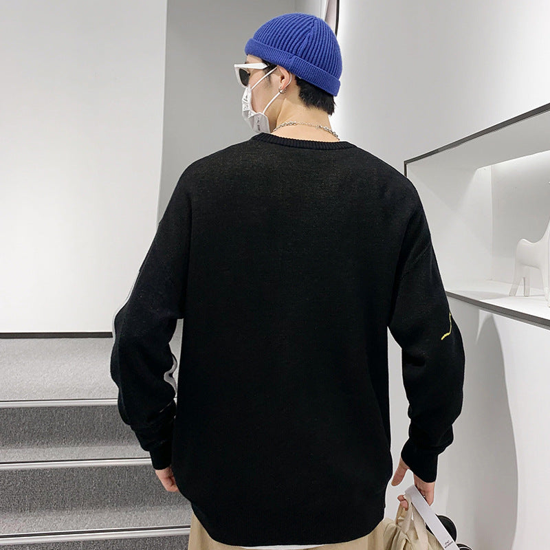 Trendy Løs Sweater til Mænd