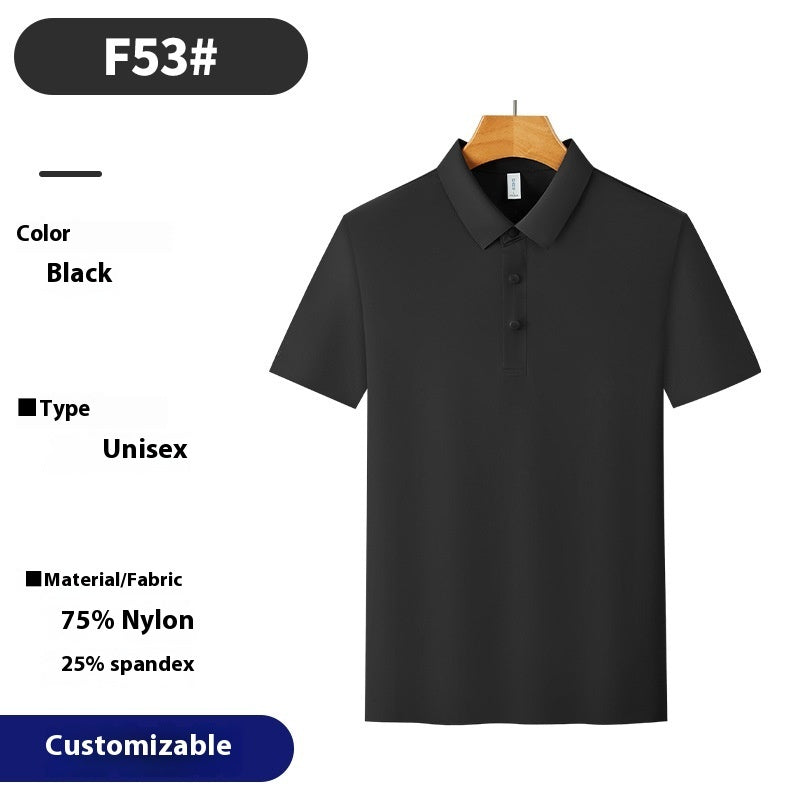 Polo Shirt Brocade Ammonia Seamless Summer Running Ice T-shirt Golf