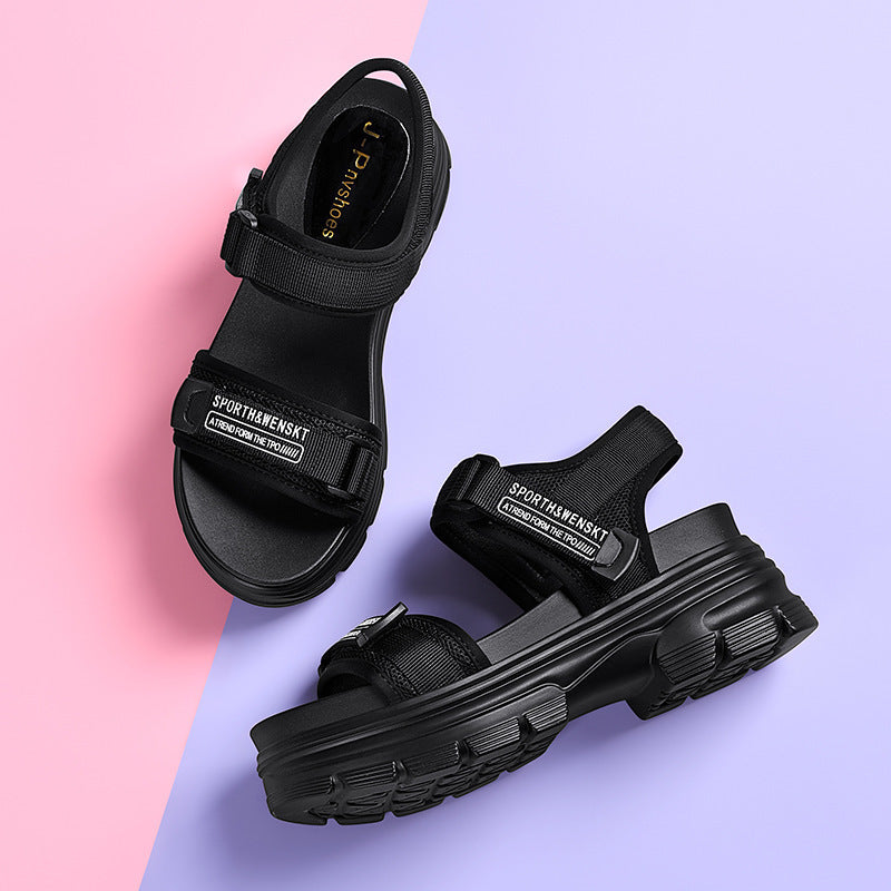Sports Sandals Women's New Style Beach Shoes Velcro Women's Shoes