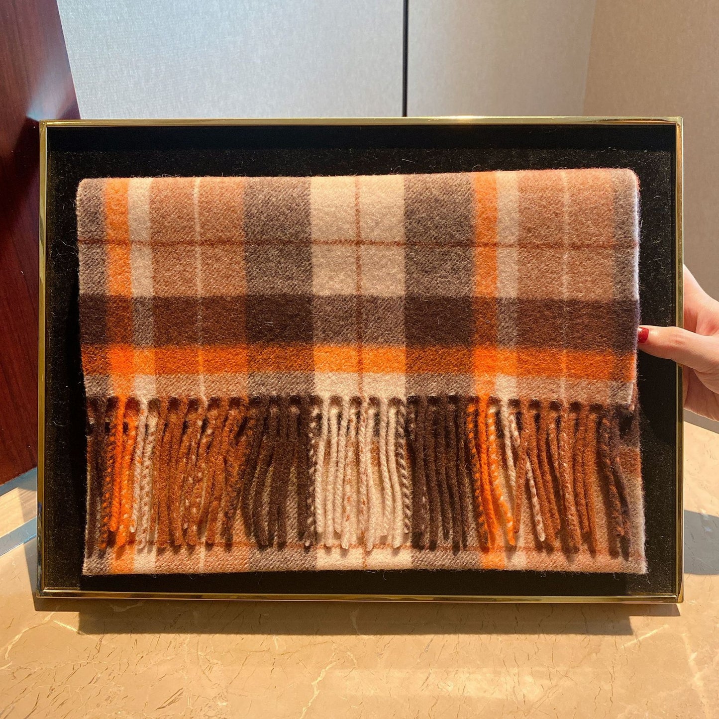 Edinburgh Scotland Edinburgh Plaid Scarf Winter New Wool Cashmere Warm