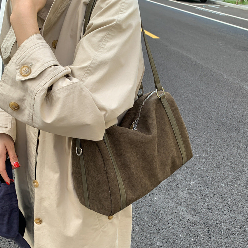 Women's Suede Shoulder Large-capacity Crossbody Bag