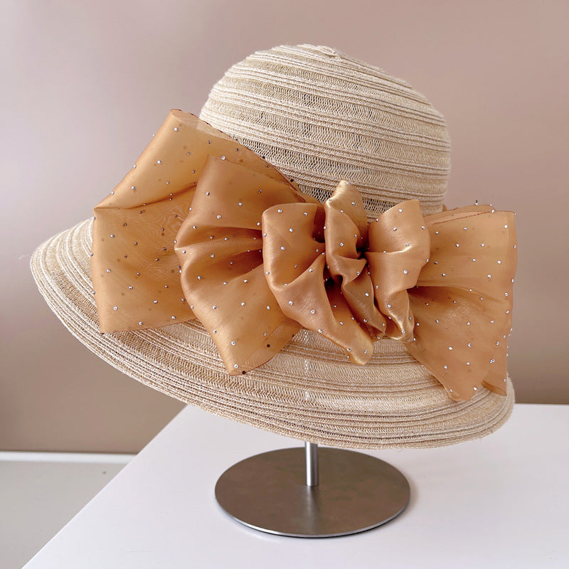 Women's Summer Breathable Sun Protection Light Imitation Linen Straw Hat