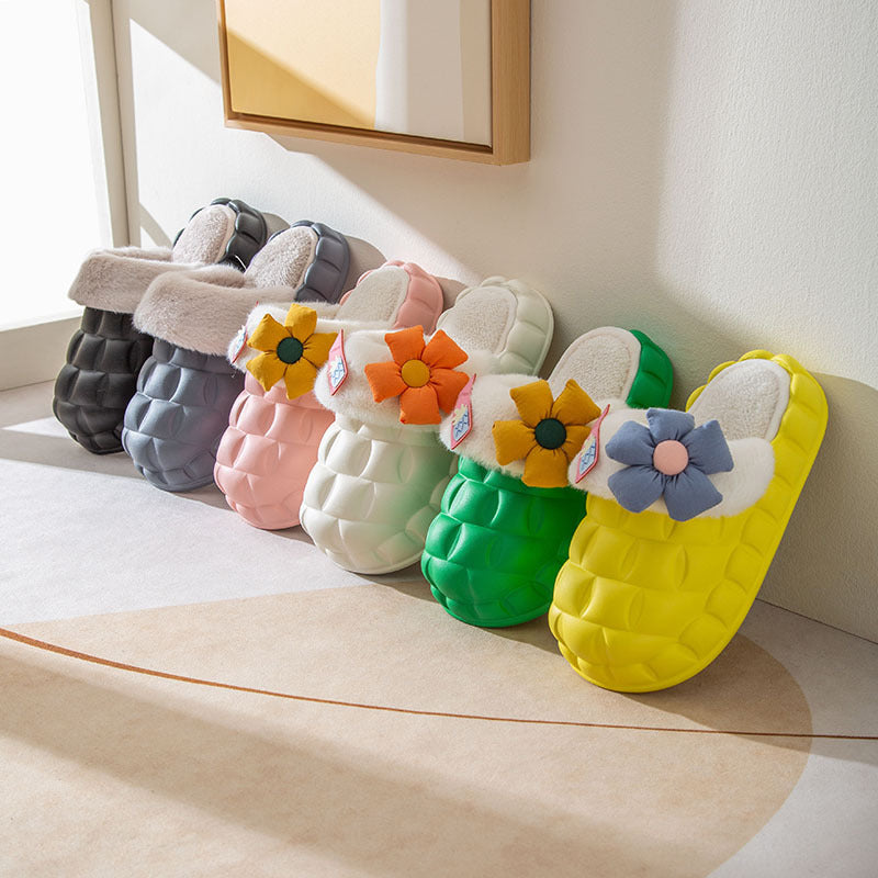 Women's Fashion Home Removable Waterproof Shoe Cover Slippers