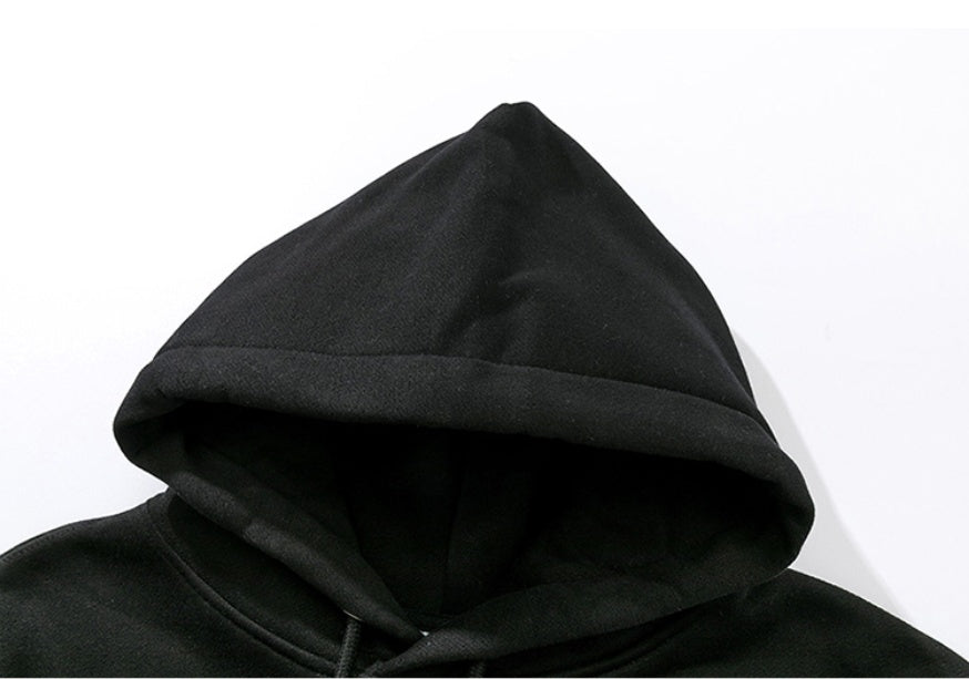 Niche Flame Print Hoodie