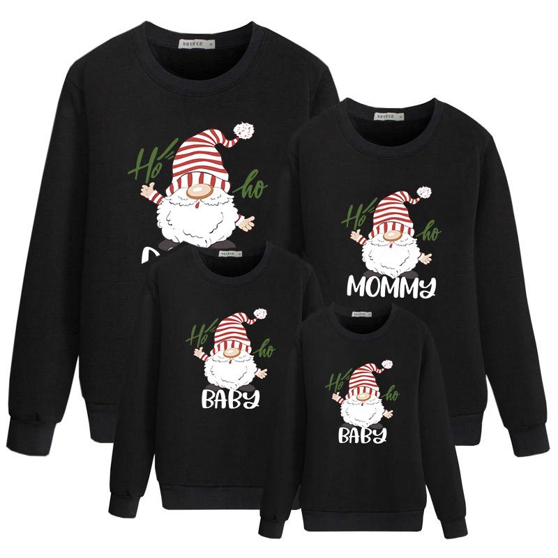 Julegnom Kreativt Sjovt Print Rund Hals Top