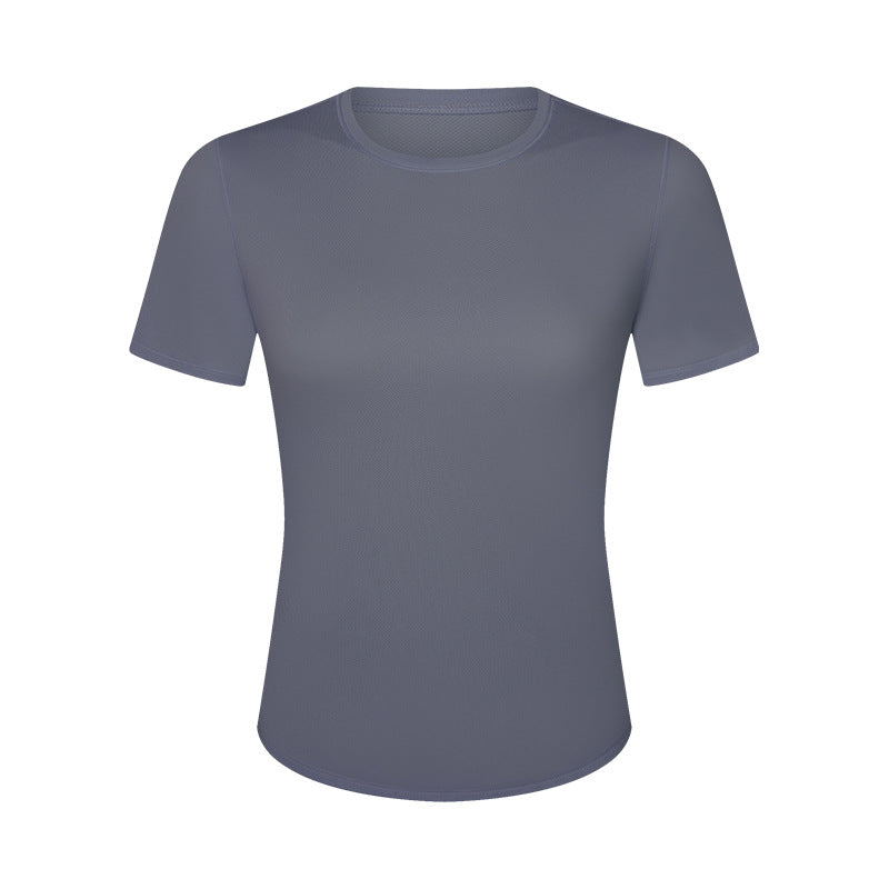 Comfortable Nude Feel Slim Fit Slimming Yoga Running Sports Quick-drying T-shirt