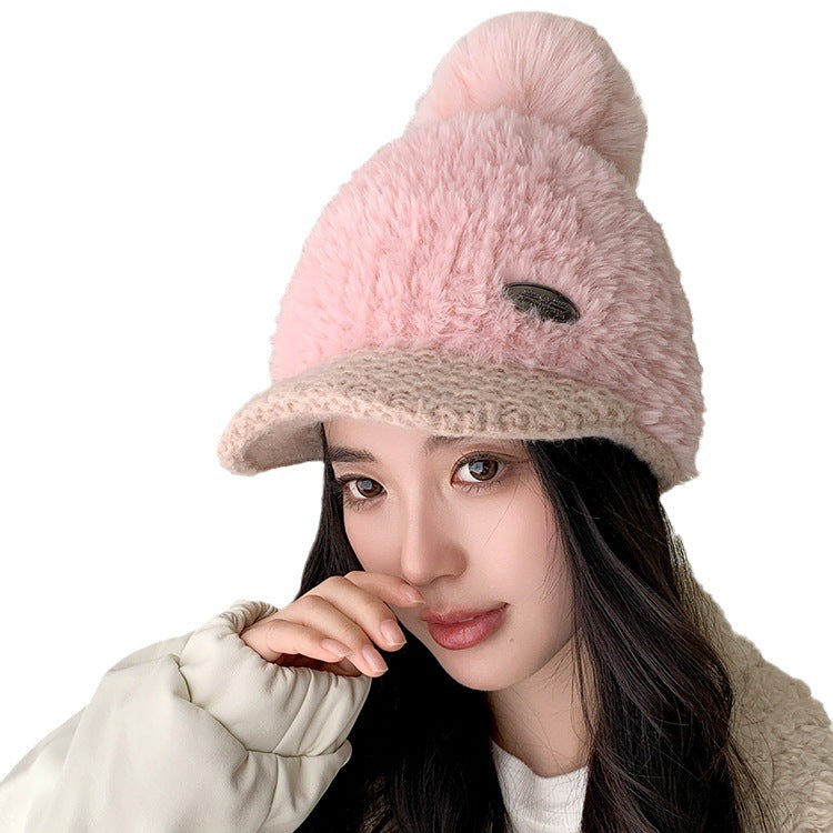 Autumn Winter Berber Fleece Warm Peaked Cap