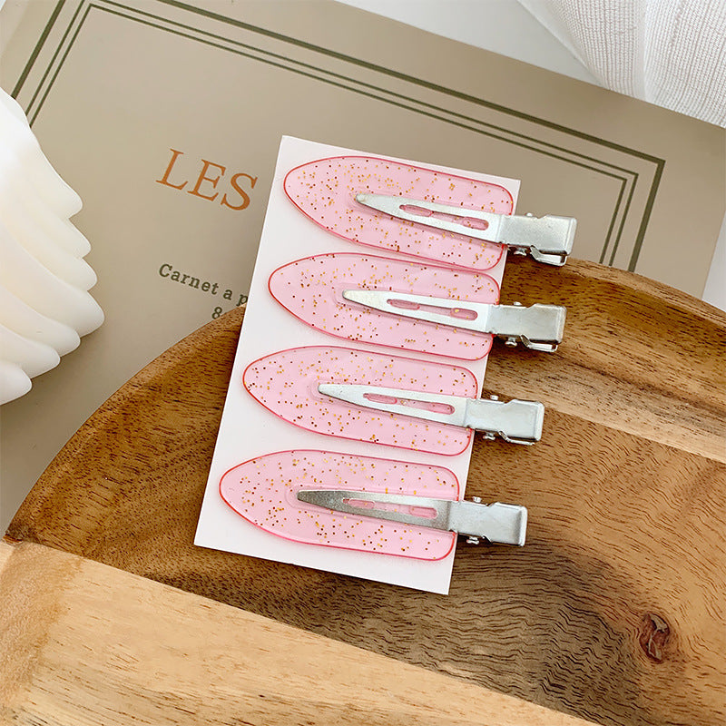 Small Leaf Duckbill Clip DIY Seamless Hair Clip Handmade Material