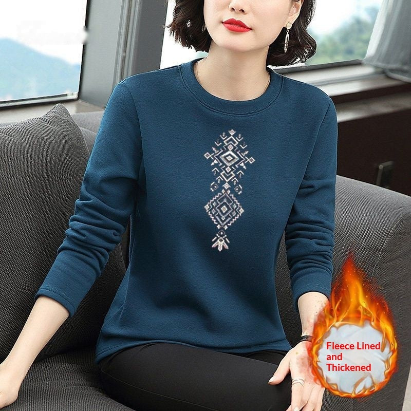 Womens Fashion Plus-Size Slim-Fit Long-Sleeve Sweater