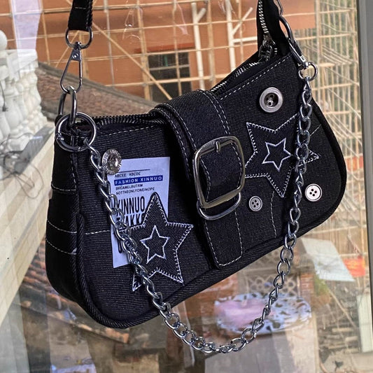 Women's Fashion Stars Cowboy Underarm Bag