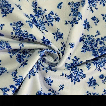 French-style Fashionable Puff-sleeved Floral Dopamine-chic Dress