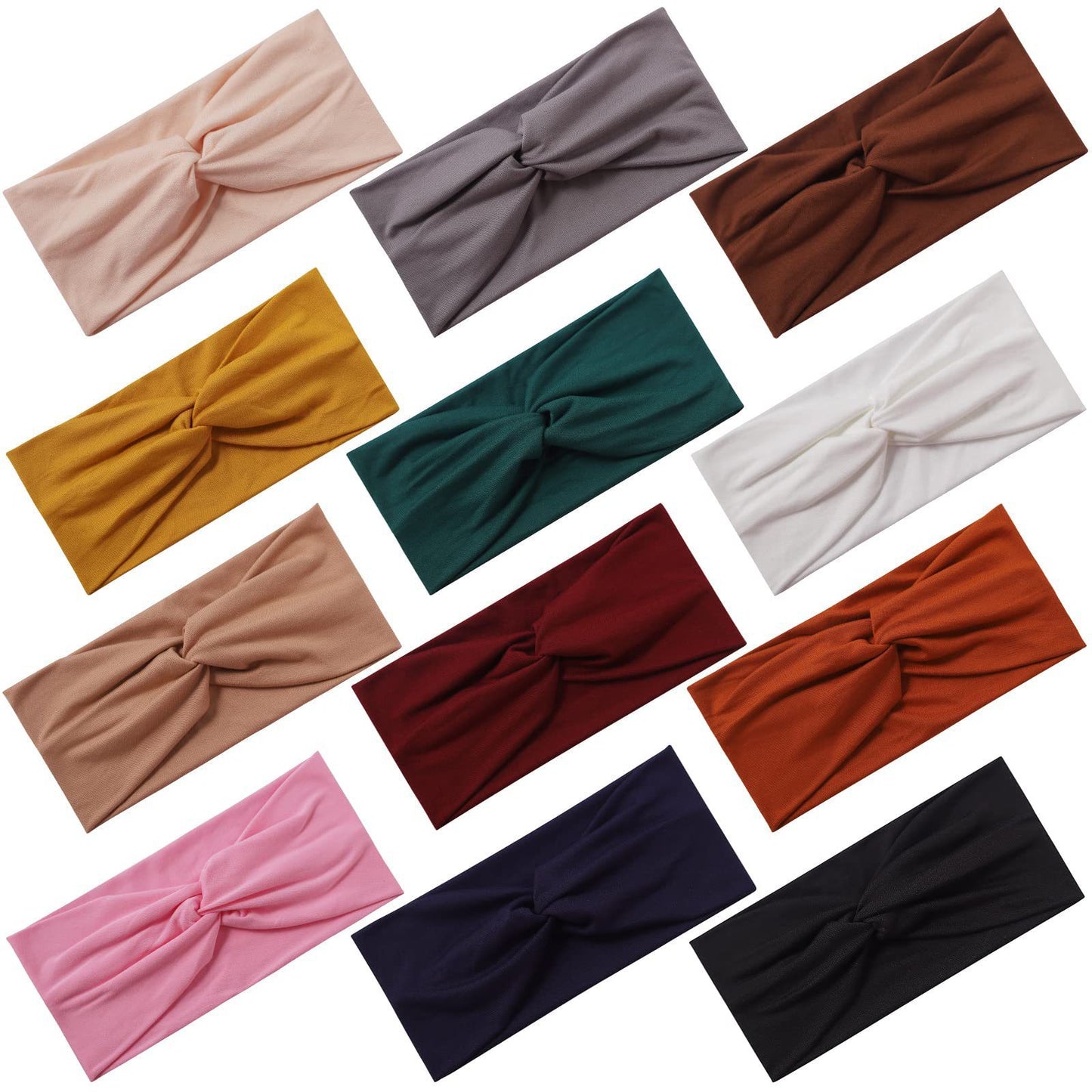 Women's Elastic Headband Soft Twist Knot Hair Band