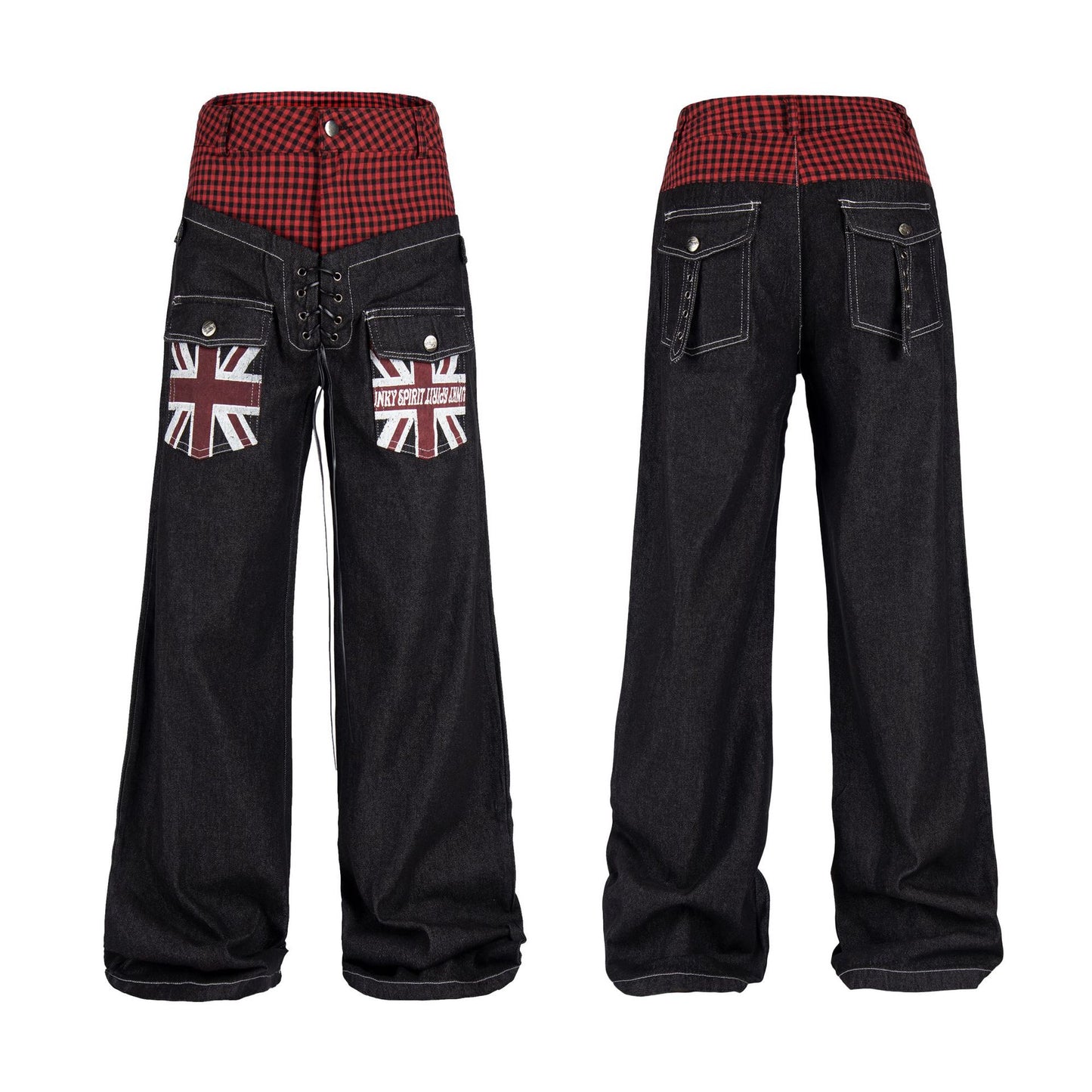 Womens Jeans With A Reverse Cross Design