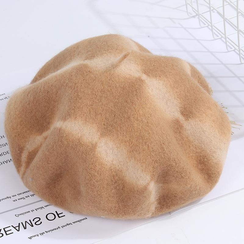 Tie Dyed Fine Wool Beret Hat