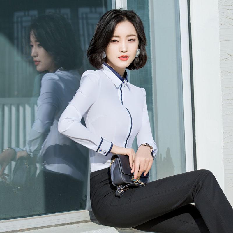 Long Sleeve Hidden Hook Slim Fit Light Gray Business Shirt