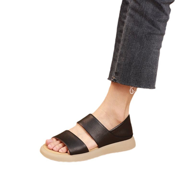 Slip-on Open Toe Roman Style Sandals