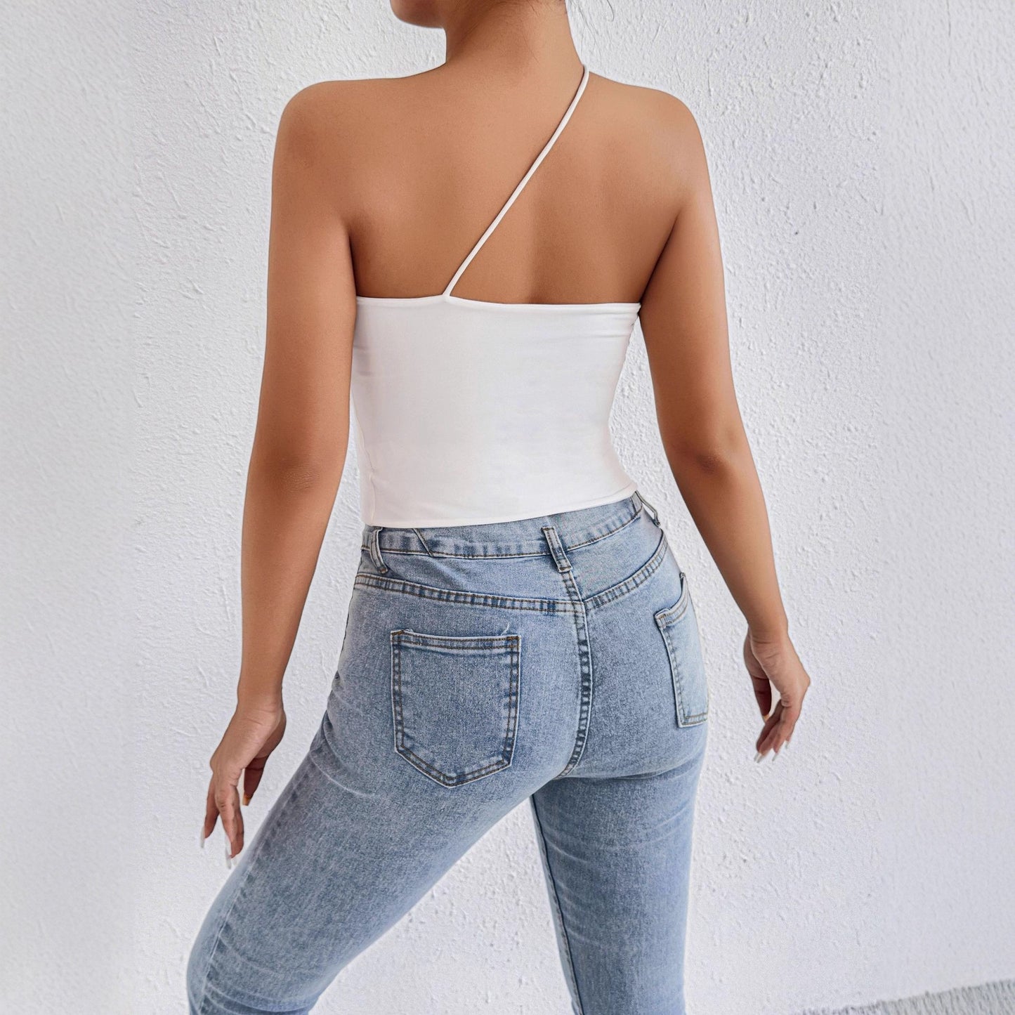 Sexet off-shoulder dametop med raglanærmer
