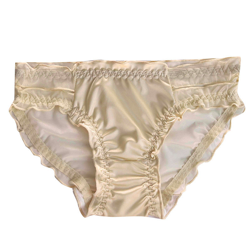 Glossy Ice Silk Breathable Comfortable Classic Panties