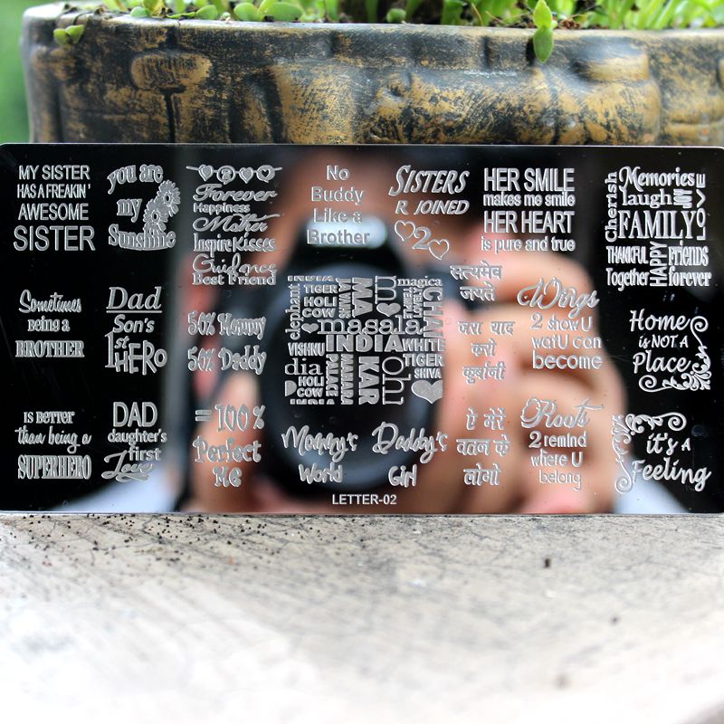 Fashion Nail Printing Plate Portable