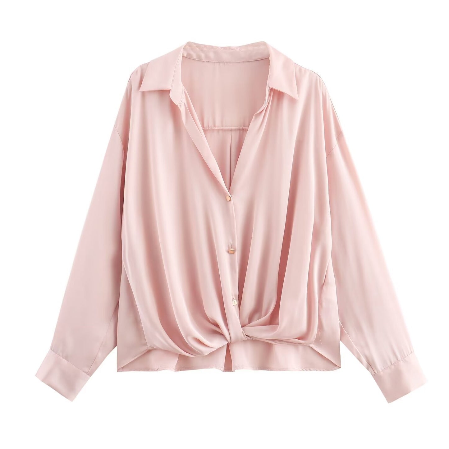 Women's European And American Style Stylish Temperament Long Sleeves Shirt