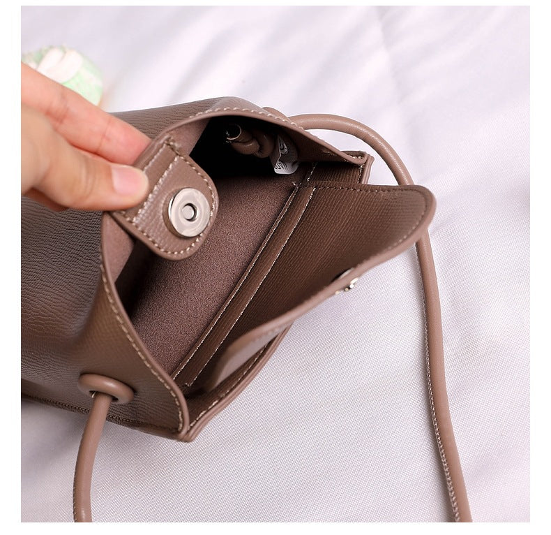 Newomen's Fashion Simple Korean Style Vertical Mobile Phone Bag