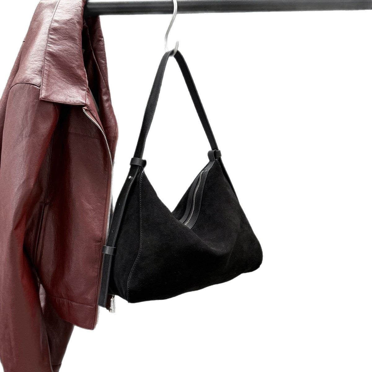 Large-capacity Tote Bag Made From Matte Cowhide