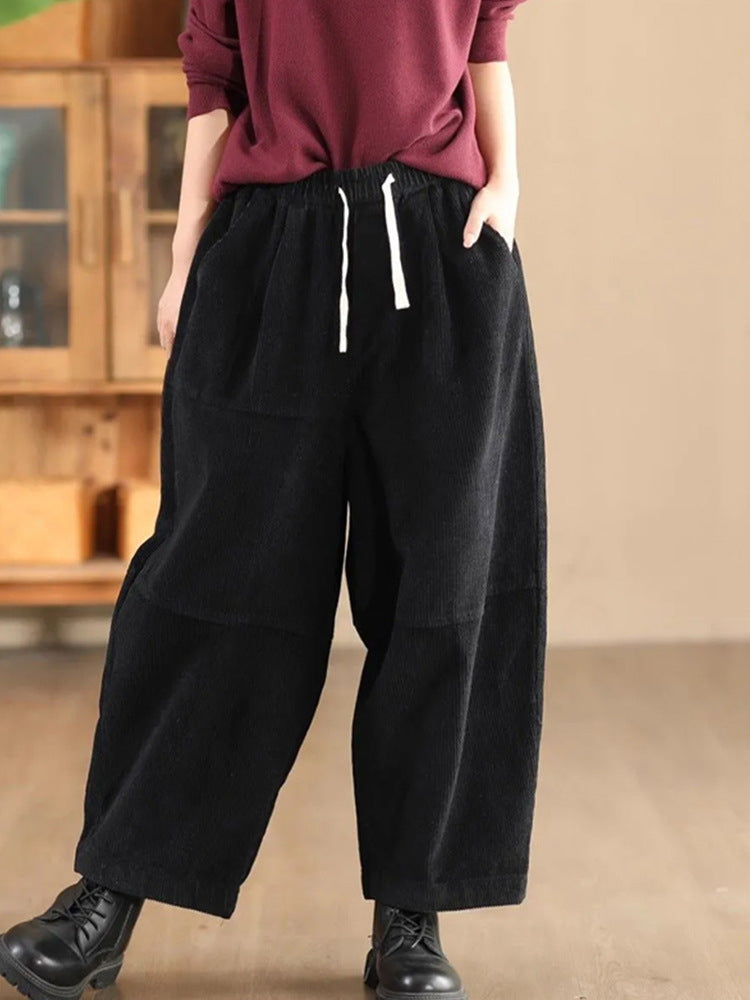 Stylish Harem Pants With A Designer Touch, Hong Kong-style Plus-size Trousers